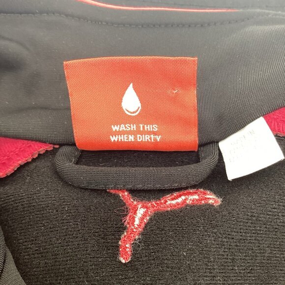 Puma Women’s Zip-Up Track Jacket T7 Track Black Mauve Red Size Large - Picture 9 of 11